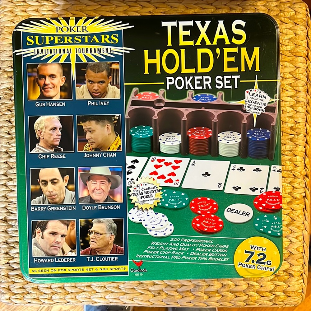 Poker Set with Metal Tin